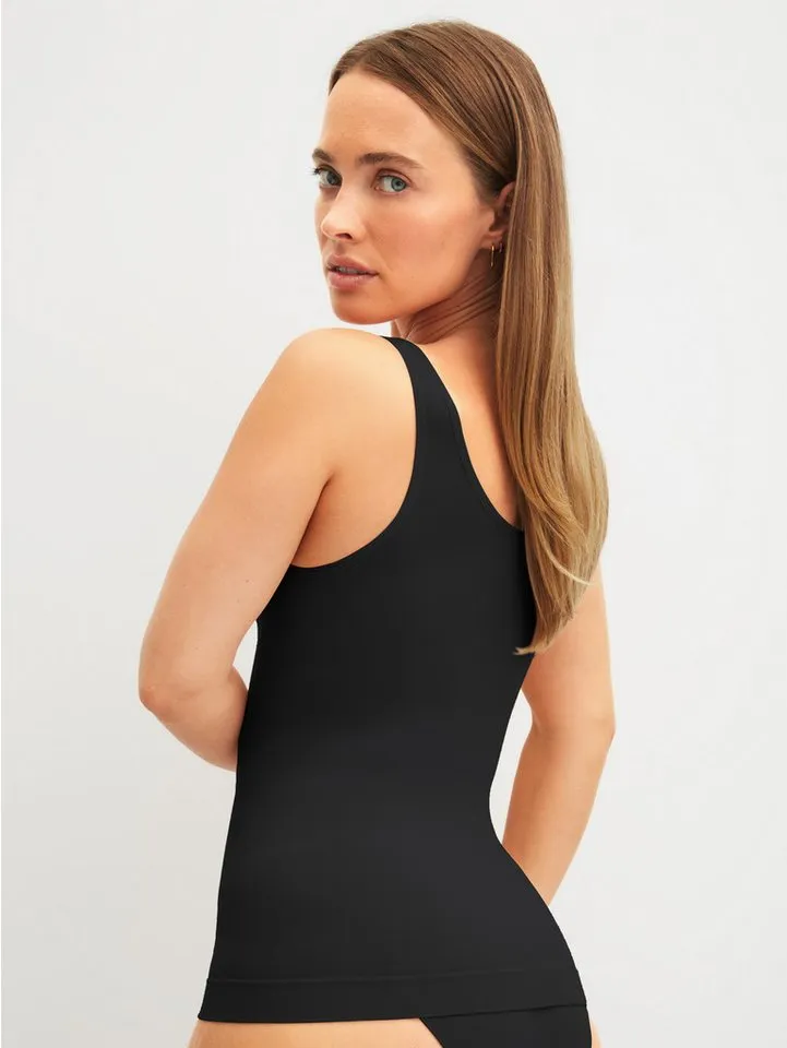 CALIDA CALIDA Tanktop Seamless Shape leichter Shape-Effekt, Single-Jersey Qualität, Schwarz, – Produktbild 5 von 5