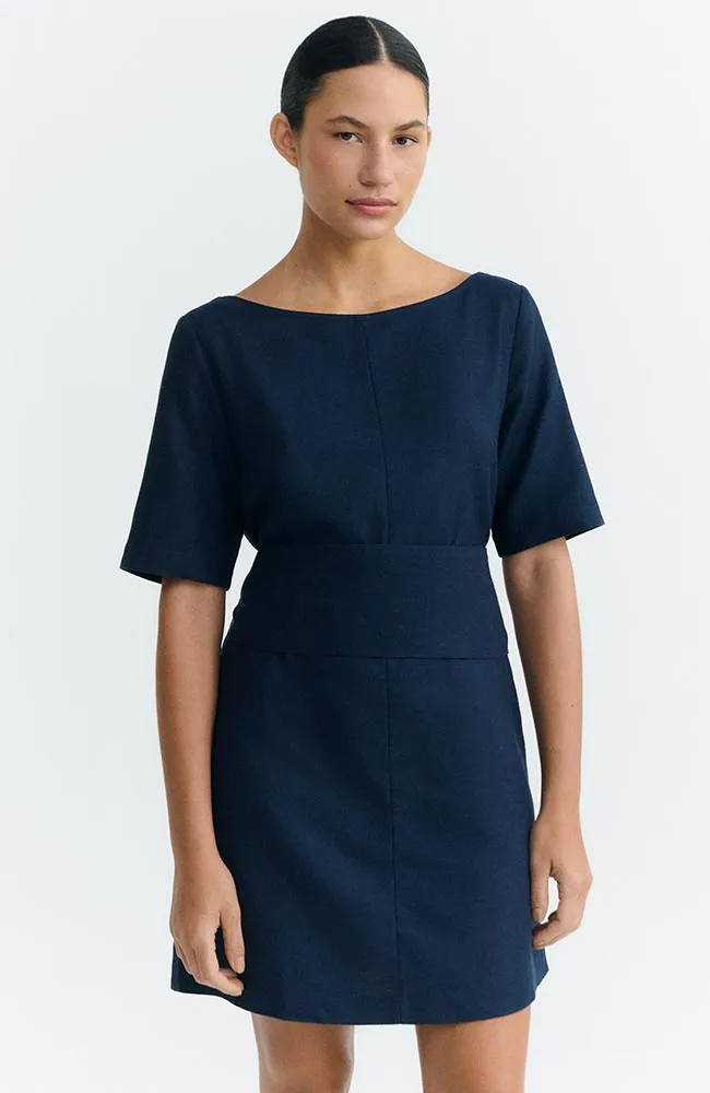 thinking mu Thinking MU Damen vegan Kleid Kieran Blue, Extra dunkelblau, – Produktbild 2 von 2