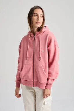 Trendsplant Trendsplant Women's Organic Essential Oversized Zip Hoodie Rossette Pink – Produktbild 1 von 1
