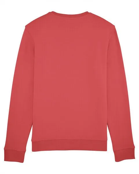 Human Family Human Family Bio Unisex Rundhals-Sweatshirt - "Araise - Geometric Line", Hellrot (rot), – Produktbild 3 von 3