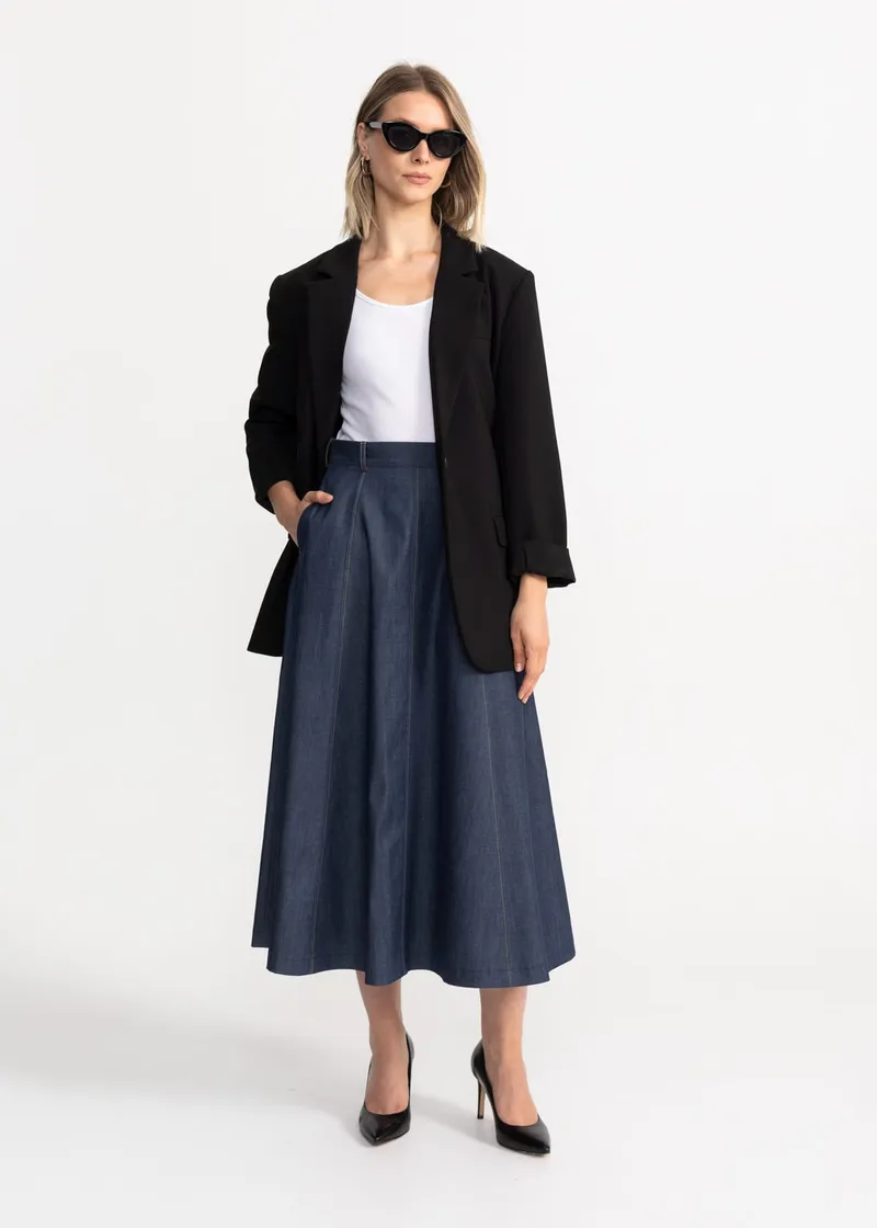 De IONESCU De IONESCU Damen vegan Rock Dorna, Extra dunkelblau, – Produktbild 1 von 2
