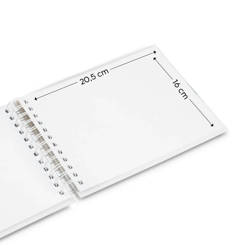 Hama Hama Spiral-Album "Fine Art", 24x17 cm, 50 weiße Seiten, Lagune – Produktbild 4 von 4