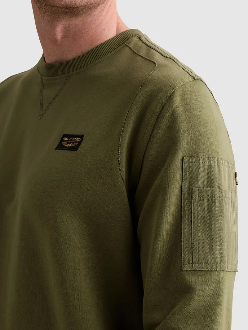 PME Legend PME Legend American Classic Pullover Loden Green, Grün, – Produktbild 4 von 4