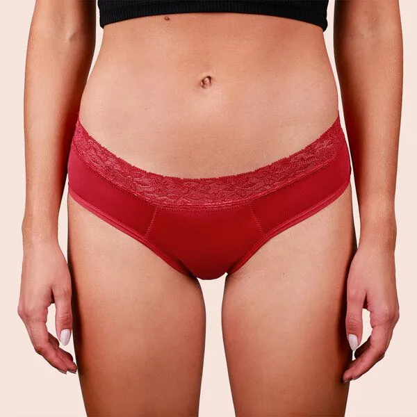 Taynie Ultra Periodenunterwäsche Biozidfrei 60°C Taynie Queen Ultra, Rot, – Produktbild 3 von 4