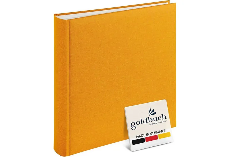 Goldbuch Goldbuch Fotoalbum GOLDBUCH Fotoalbum Summertime 100 weiße Seiten mit Trennblättern 30x31, Gelb, – Produktbild 1 von 5