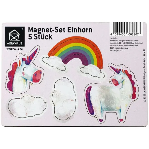 WERKHAUS WERKHAUS Magnet-Set - Einhorn – Produktbild 2 von 4