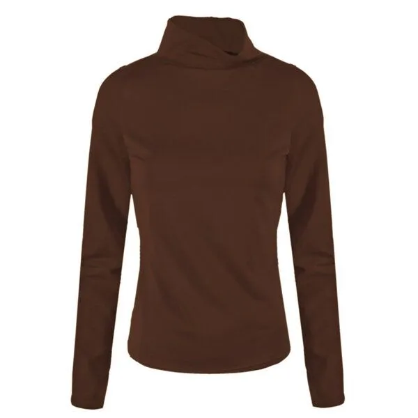 Frija Omina Frija Omina Bio-Rollkragen-Shirt Rolli, Braun, – Produktbild 1 von 2