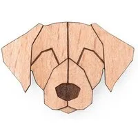 BeWooden BeWooden Brosche aus Holz - Labrador | Mode Schmuck – Produktbild 1 von 1
