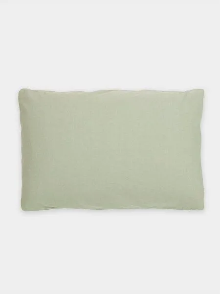 erlich textil erlich textil Michel Kopfkissenbezug aus Bio-Baumwolle, Leinen Mix, made in Europe, Pistazie, – Produktbild 5 von 6