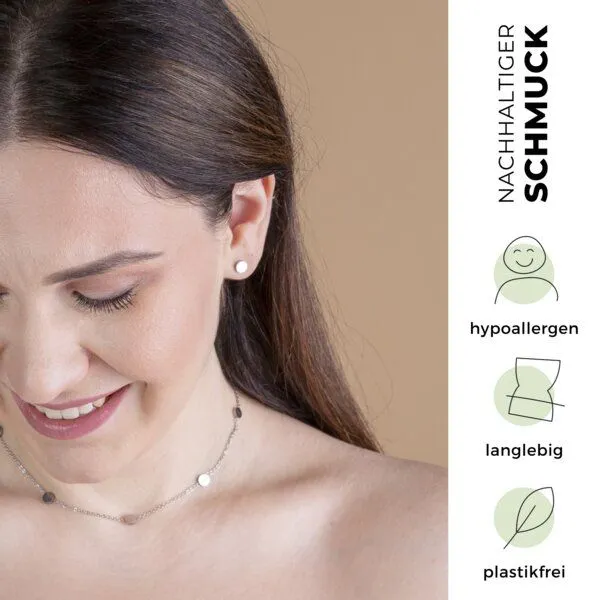 ALEXASCHA ALEXASCHA Kleine Ohrstecker, Silber, – Produktbild 2 von 4
