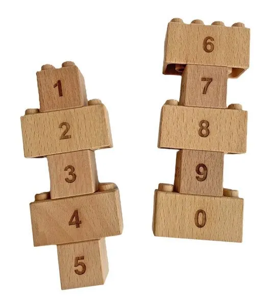 Bena Holzbausteine Bena Holzbausteine Zahlenset – Produktbild 1 von 3