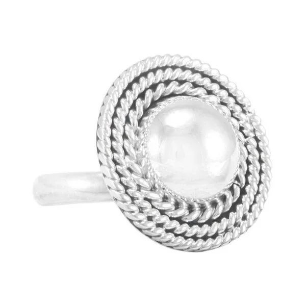 pakilia pakilia Silber Ring Kugel Fair-Trade und handmade – Produktbild 4 von 4