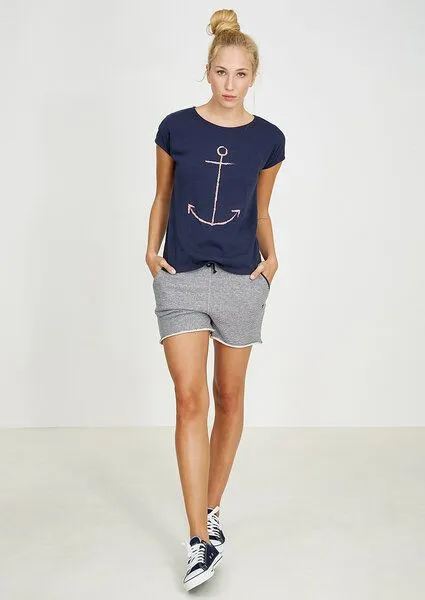 recolution recolution T-Shirt #ANCHOR navy blau – Produktbild 1 von 3