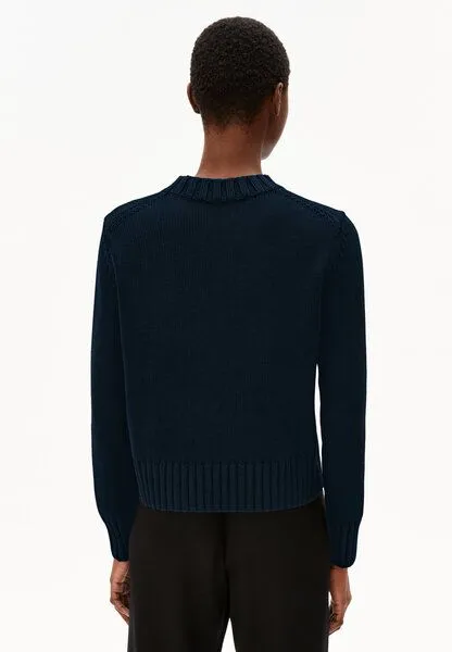 ARMEDANGELS ARMEDANGELS AMALIAAS GMT DYE Damen Pullover aus Bio-Baumwolle, Night sky, – Produktbild 2 von 4