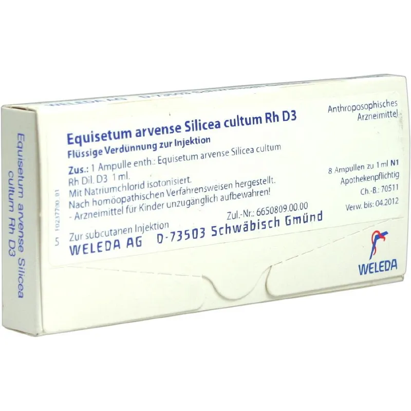 Weleda WELEDA EQUISETUM ARVENSE Silicea cultum D 3 Ampullen 8 St Ampullen – Produktbild 1 von 1