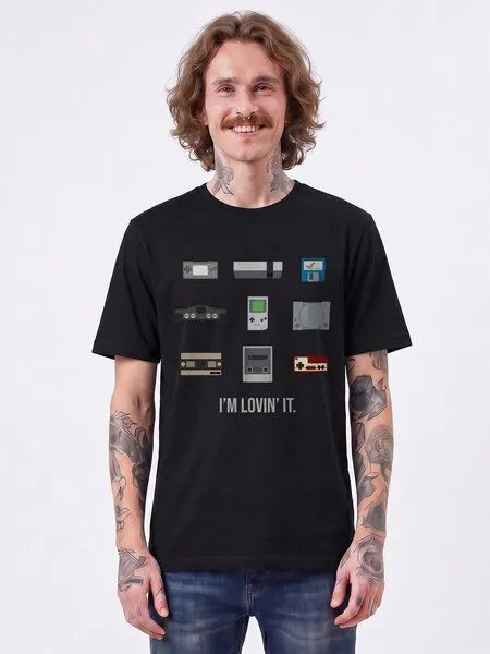 watapparel watapparel T-Shirt Unisex Videogames, Black, – Produktbild 2 von 2