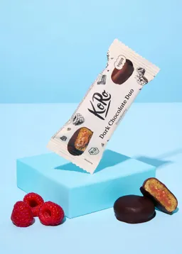 KoRo Bio Dark Chocolate Duo Raspberry | 2 x 20 g – Produktbild 1 von 1
