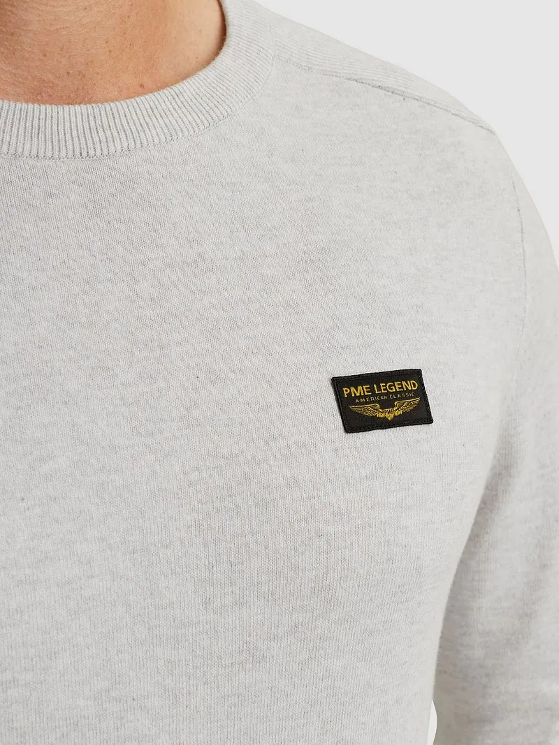 PME Legend PME Legend American Classic Pullover Hellgrau Melange - Größe XL, Grau, – Produktbild 3 von 5