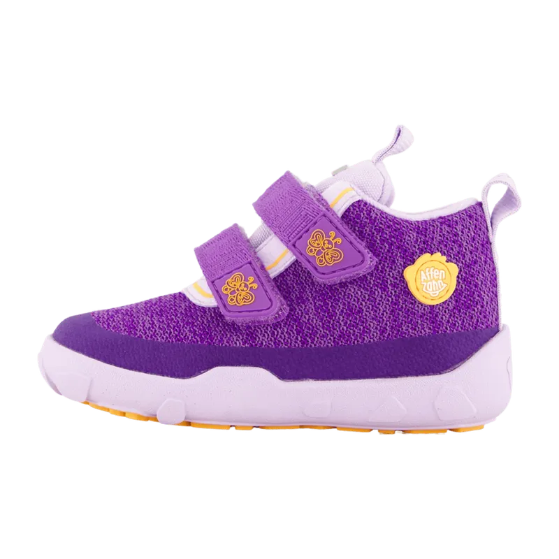 Affenzahn Affenzahn Übergangsschuh Knit Happy Schmetterling für Kinder, lila, Größe 33 EU, Lila, – Produktbild 2 von 4