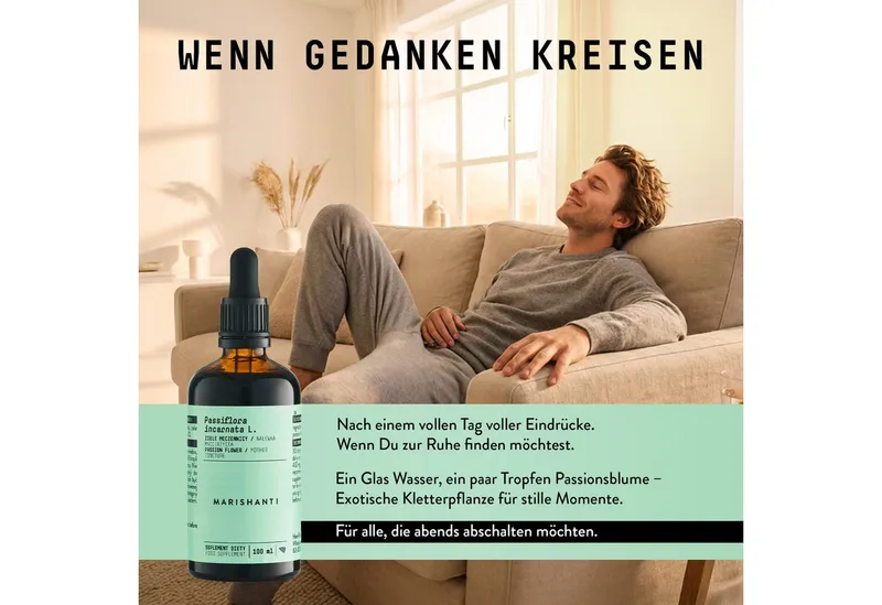 Marishanti Marishanti Passionsblume Extrakt – alkoholfreie Tropfen, als pflanzliche Tinktur aus (Passiflora incarnata) à 100 ml, – Vegan – Produktbild 2 von 5