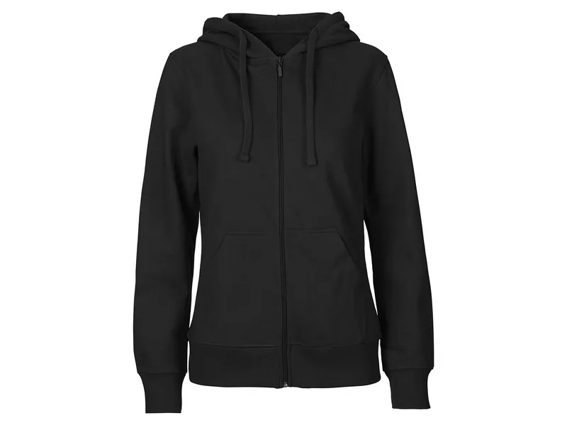 Neutral Neutral® Damen College Hoodie Zoodie Hoody Kapuzenjacke Sweatjacke Ladies only, Schwarz, – Produktbild 1 von 4