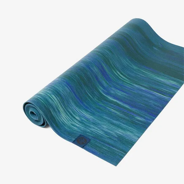 Manduka Manduka eKO SuperLite® Travel Mat Yogamatte, Blue toad marble (blau), – Produktbild 1 von 4