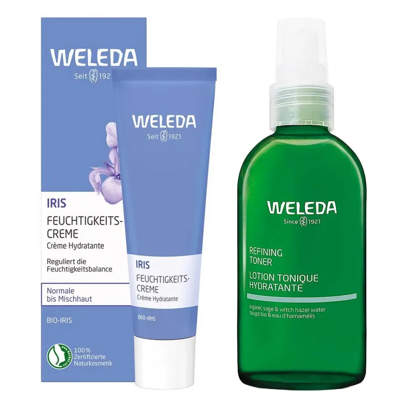 Weleda Iris Feuchtigkeitscreme & Refining Hydra Toner – Produktbild 1 von 1