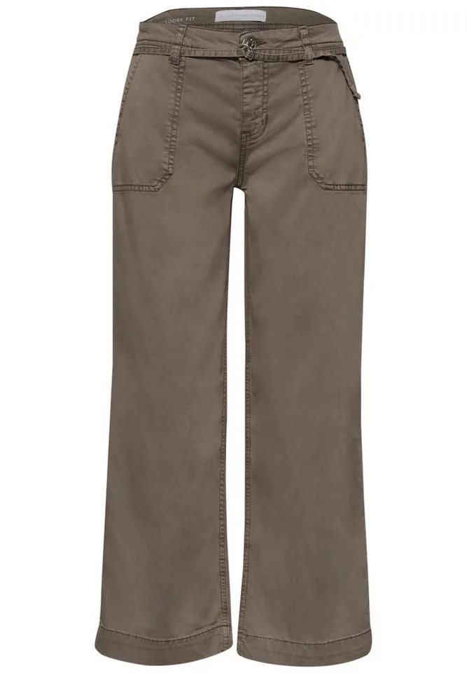 STREET ONE Loose-fit-Jeans mit Wide Legs, Braun, – Produktbild 5 von 5