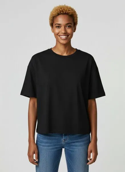 UNIPOLAR UNIPOLAR Oversized T-Shirt Modell: Comiso, Black, – Produktbild 2 von 5