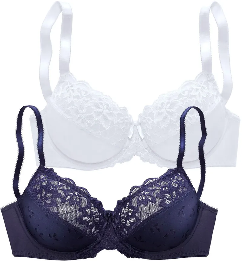 petite fleur by Lascana Bügel-BH marine+weiß, Marine+weiß, – Produktbild 2 von 3