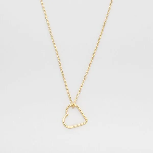 fejn jewelry fejn jewelry Kette 'open heart', Gold, – Produktbild 1 von 2