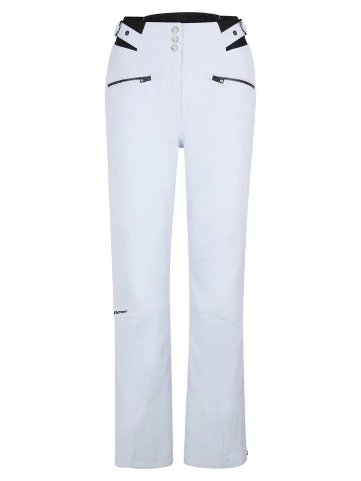 Ziener Ziener Skihose TILLA-Z AQUASHIELD® DAMEN Slim Fit, wasser- u. winddicht, atmungsaktiv, warm durch PrimaLoft®, Grau, – Produktbild 1 von 4