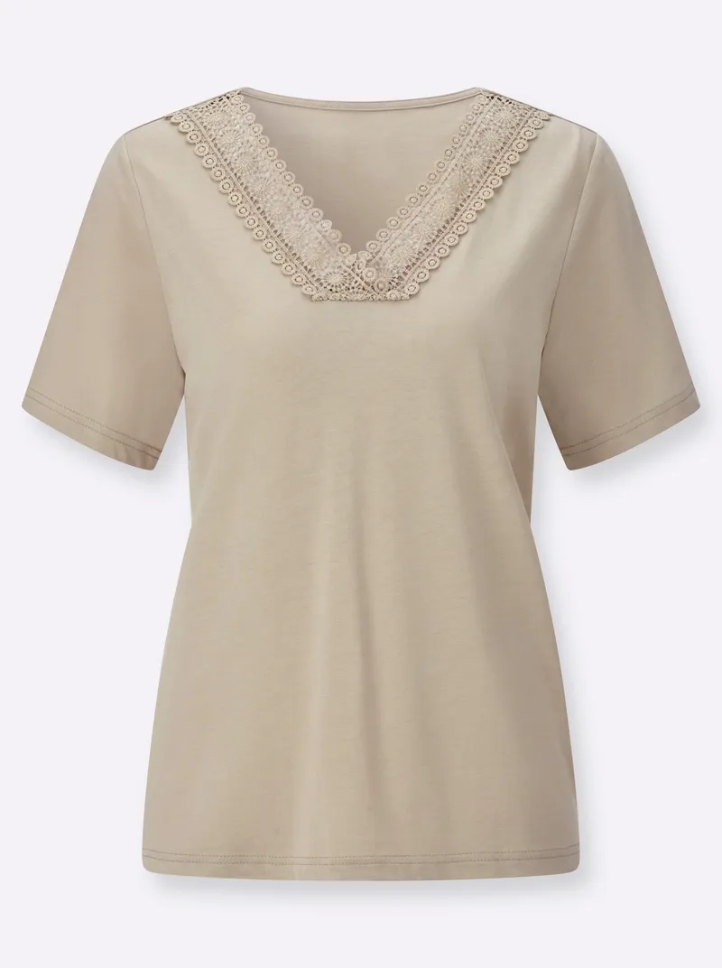 Witt V-Shirt sand, Sand, – Produktbild 1 von 2