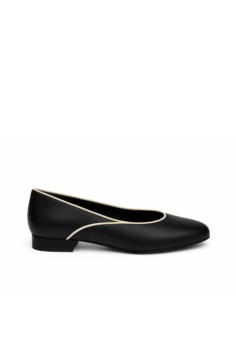 NAE NAE Damen vegan Ballerinas Isla Schwarz, Schwarz, – Produktbild 2 von 2