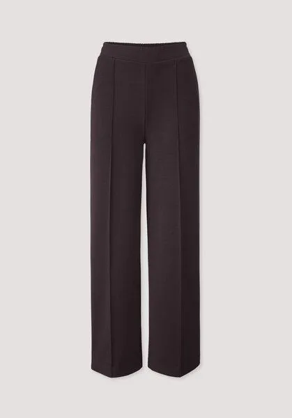hessnatur hessnatur Jersey-Hose Relaxed Wide Leg aus Bio-Baumwolle, Schwarzbeere, – Produktbild 3 von 3