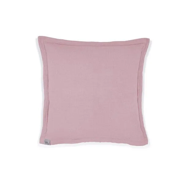 Hutch&Putch Hutch&Putch Musselin Sofakissenbezug - Kissenbezug - Zierkissen - aus 100% Bio-Baumwolle - Handmade in Germany, Mauve, – Produktbild 1 von 1