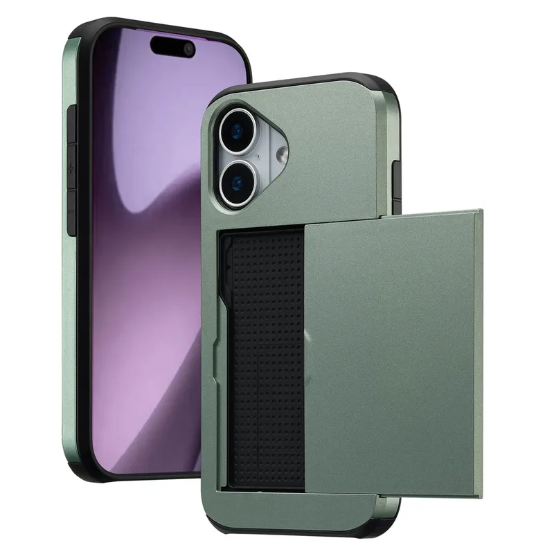 imoshion imoshion Backcover mit Kartenfach für das Apple iPhone 17, Grün, – Produktbild 1 von 1