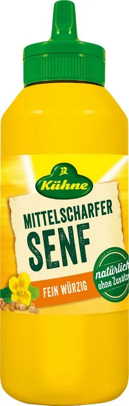 Kühne Kühne Saucen, Kühne Senf mittelscharf Squeeze – Produktbild 1 von 1