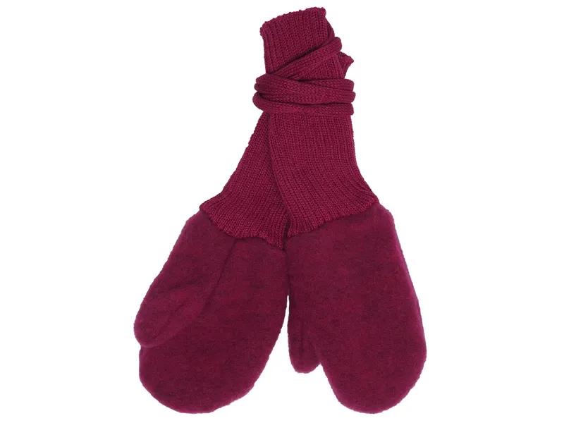 Reiff Strickwaren Reiff Strickwaren Baby und Kinder Handschuhe Bio-Merinowolle Fleece beere (1 Jahr), Rot, – Produktbild 1 von 1