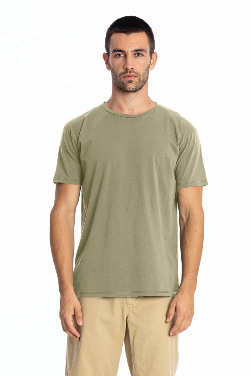 RAVENS VIEW IBIZA RAVENS VIEW IBIZA Herren vegan T-Shirt Rundhalsausschnitt Azur Khaki, Olivgrün, – Produktbild 1 von 1