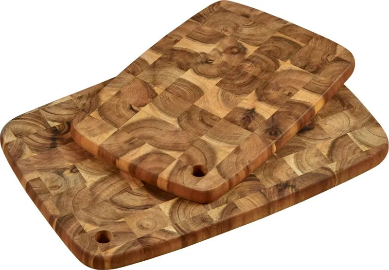 Kesper Kesper Tranchierbrett Strinholz, Massivholz, (Set, 2-St), aus FSC®-zertifizierter Akazie, Beige, – Produktbild 2 von 4