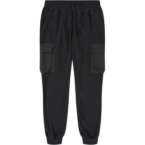 KnowledgeCotton Apparel KnowledgeCotton Apparel Jogginghose UTILITY mit Taschen aus Bio-Baumwolle, Schwarz (black jet), – Produktbild 4 von 4
