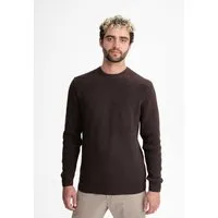 MELA MELA Strickpullover Style RAVI aus 100% Bio-Baumwolle, Dunkelbraun, – Produktbild 1 von 1