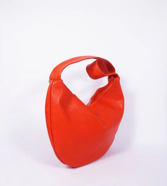 monday market monday market Handtasche Tilda aus pflanzlich gegerbtem Büffel-Leder, Orange, – Produktbild 2 von 3