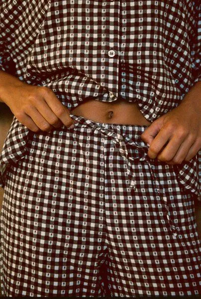 Nénés Nénés Hose Axelle, Braunes vichy-karo, – Produktbild 3 von 4