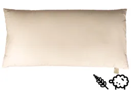 mudis mudis Kopfkissen 40 x 80 cm Hirseschalen/Schafschurwolle – Produktbild 1 von 1