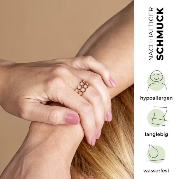 ALEXASCHA ALEXASCHA Verstellbarer Ring | gold, silber, roségold | AVA, Gold, – Produktbild 7 von 7
