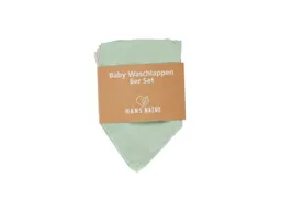 HANS NATUR Baby Waschlappen Musselin Bio-Baumwolle 6er-Pack bunt 27 x 30 cm – Produktbild 1 von 1