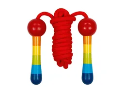 Goki goki Springseil mit Holzgriffen Regenbogen Länge ca. 2 m – Produktbild 1 von 1