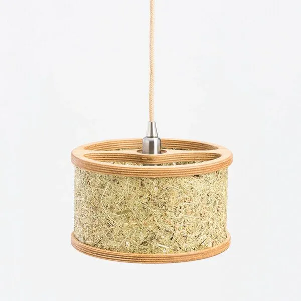 ALMUT von Wildheim ALMUT von Wildheim Almheu Pendellampe aus 100 % Tiroler Bio-Gräsern, Pures almheu (grün), – Produktbild 1 von 4
